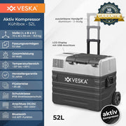View Kompressor Kühlbox elektrisch, Gefriertruhe mit APP-Steuerung, USB-Anschluss, 12/24V, 230V, Räder, transportabler Kühlschrank, Kühltruhe, Gefrierbox image 2