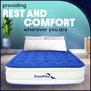 View EnerPlex Queen Air Mattress with Built-in Pump - 16 Inch Double Height Inflatable Mattress for Camping image 2