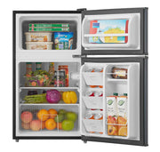 View Arctic King 3.2 Cu ft Two Door Mini Fridge with Freezer, Stainless Steel, E-Star image 4