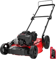 View 21" 2-in-1 Push Lawn Mower, 125cc Engine, Adjustable Cutting Height, Lightweight, Easy Assembly image 2