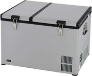 View FM-65G 65 Quart Portable Refrigerator and Deep, AC 110V/ DC 12V, Real Chest Freezer for Car, Home, Camping, and RV with-8掳F to 50掳F Temperature Range, Gray, One Size image 1