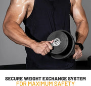 View Adjustable Kettlebell Set [Bells of Steel] Kettle Bell Weight Set, Steel Shell, Internally-Loaded for Full Body Workouts, Competition Standard 35mm Handle, 12-20.5kg image 3
