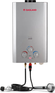 View Portable Tankless Water Heater, Outdoors 6L 1.58GPM Propane Water Heater for RV Camping, Overheating Protection image 2