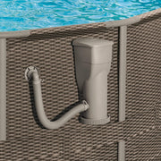 View Gallons Per Hour 2 in 1 Filter Pump and Skimmer System with Clamps and 1.5 Inch Hose Fitting for Above Ground Swimming Pools image 4