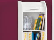 View möbelando Rolloschrank Jalousienschrank Büroschrank Schrank Aktenschrank Organizer I Beton/Weiß image 5