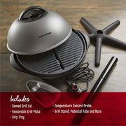 View George Foreman Silver 12 Servings Upto 15 Electric Grill image 3