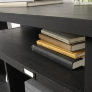 View 36-inch high 4-section bookshelf, Raven oak color image 2