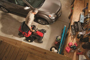 View 382cc 6-Speed Riding Lawn Mower with Adjustable Cutting Height image 2