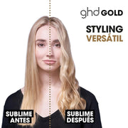 View ghd Gold - Plancha de Pelo Profesional Para un Cabello Liso y Brillante - Para Todo Tipo de Cabello - Color Negro, (Enchufe Europeo) image 2