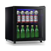 View 62-Can Beverage Cooler and Refrigerator, Small Mini Fridge for Home, Office or Bar with Glass Door and Adjustable Removable Shelves Perfect for... image 1