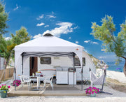 View Outdoor retractable sunshade tent (10x10) camping sun shelter series, grey version image 2