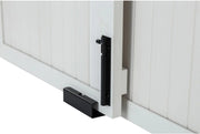 View Farm sliding cowshed door furniture-style dog cage - antique white, large size. Unique style, durable and sturdy. Removable seat cushion. Easy to assemble. image 4