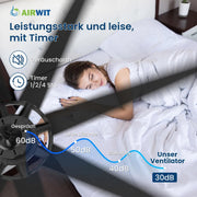 View Airwit 183cm Deckenventilator mit Beleuchtung Extra Groß, Verbundholz Outdoor Leise Deckenventilator mit Licht und Fernbedienung, Lampe mit Ventilator image 5