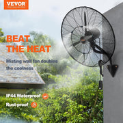 View VEVOR Nebelventilator, 61,6 cm oszillierender, wasserdichter Ventilator, 3 Geschwindigkeiten, 7000 CFM, gewerblicher oder privater Ventilator zur image 2