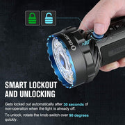 View 2 rechargeable handheld flashlights with 14000 lumens ultra-bright light and 3 times built-in battery pack for home, outdoor and emergency use. image 4