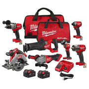 View 18V M18 Lithium-Ion Brushless Cordless 7-Tool Combo Kit 5.0 Ah image 2