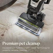 View Pet hair remover vacuum cleaner, equipped with an automatic cleaning brush wheel, HEPA filter device, a powerful pet hair collection function with a turbo brush rotating tool, as well as a dust removal brush with lighting and a gap cleaning tool. image 2
