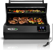 View Electric Barbecue Grill | Compact design, quick preheating, digital temperature control | High-power infrared outdoor barbecue and grilling function image 3