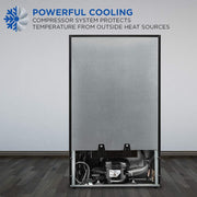 View Ivation 101-Bottle Wine Cellar, Freestanding Mini Fridge - Stainless Steel image 5