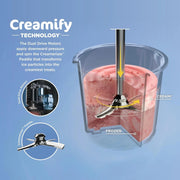 View 7-in-1 Ice Cream Maker with 2 Pint Containers and Lids, Compact, Silver image 5