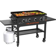 View 36-Inch 4-Burner Griddle Cooking Station with Side Shelves image 1