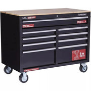 View 2026 Banco de Trabajo Móvil con Caja de Herramientas de 9 Cajones en Negro Brillante - 46 in. de Ancho x 24 in. de Profundidad image 4