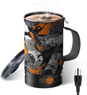 View Electric Kettle, Multi-Functional Portable Travel Water Boiler Cooker, 30 oz Electric Kettle for Coffee, Cooking, Popcorn Maker, Camping RV Essentials image 1