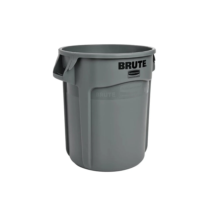 Heavy-duty round trash can / dumpster, 20-gallon capacity, white, suitable for outdoor garbage containers in places such as garden workers / construction workers / restaurants / backyards / offices / storage areas, 6 pieces per set.