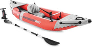 View Excursion Pro Inflatable Kayak Set and Accessory Kit, Air Pump, and Carry Bag for Lakes and Rivers image 1