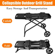 View Collapsible Grill Stand for Ninja Woodfire Grill, Traeger, Pit Boss, and 22" Blackstone Griddle image 4