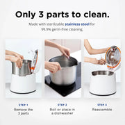 View Carepod 31S Stainless Steel Humidifier, 1Gal/4L, Quiet, Filter-Free image 3