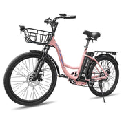 View 24 Inch Cruiser Electric Bike, E-Bike for Adults, Ebike with 36V 10.4AH Removable Battery, Step Through Ebike for Women Men,City Electric... image 1