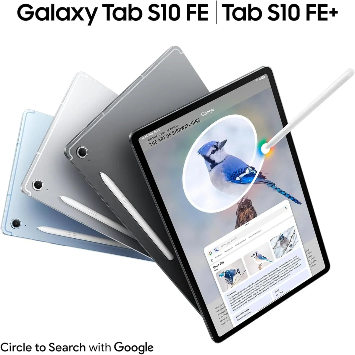 Galaxy Tab S10 FE 256GB, Tablet Android + S Pen, Galaxy AI, 8GB RAM, Pantalla de 10,9", Batería de Larga Duración, Azul, Garantía del Fabricante 3