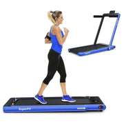 View 2-in-1 Folding Electric Treadmill, 2.25 HP, Under-Desk, with Dual Display and Smart App Control image 1
