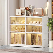 View 9-Tier LARGE Stackable Plastic Shoe Rack image 4