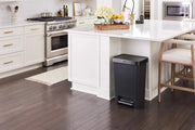 View 13 Gallon Step-On Trash Can for Home and Kitchen, Hands-Free Garbage Bin image 3