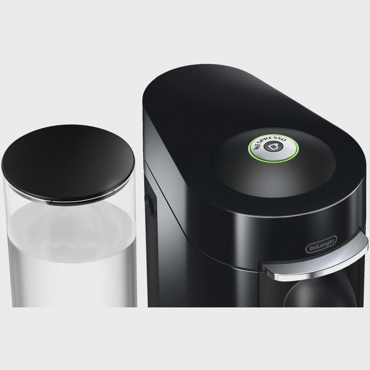 Nespresso New Vertuo Plus Deluxe Coffee and Espresso Machine by De'Longhi, Black, Single-Serve Brewers