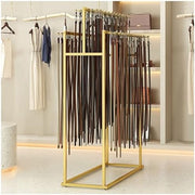 View Floor Mounted Belt Hanger & Organizer Rack - Versatile Storage Holder for Belts, Ties, Scarves & Purses - Commercial Display Stand for Men’s Closet, Multifunctional Accessory Storage Solution image 3