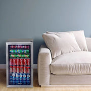 View Beverage Refrigerator Cooler | 126 Cans Free Standing with Right Hinge Glass Door image 3