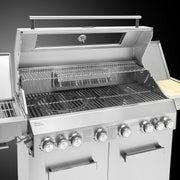 View TAINO PLATINUM YAMARA 6+2 Gasgrill Edelstahl 6 Brenner Keramik Sear-Burner Keramik Backburner Piezo-Zündung Grillrost Gusseisen image 5