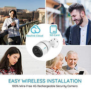 View 3G/4G LTE Outdoor Solar-Powered Celluar Security Camera, Wirefree Rechargeable Battery Camera System image 3