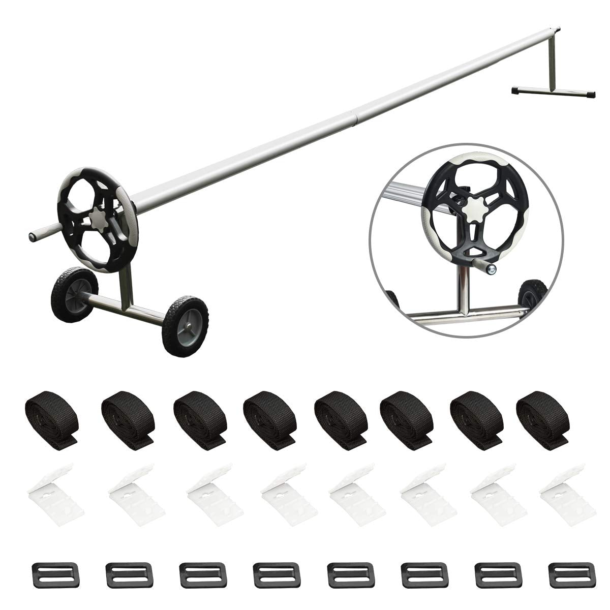 18FT Aluminum Pool Solar Cover Reel – Complete Reel Set