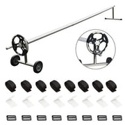 View 18FT Aluminum Pool Solar Cover Reel – Complete Reel Set image 2
