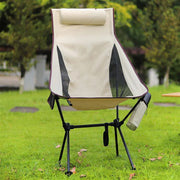 View Foldable Chair Ultralight Folding Moon Chairs Outdoor Removable Washable Fishing Picnic BBQ Chairs with Carry Bag Outdoor Stool image 4