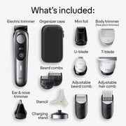 View 13-in-1 Men's Grooming Kit with Beard Trimmer, Hair Clipper, and Body Groomer image 2
