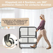 View Sonnewelt Klappbett 90x200cm mit 13cm Dicke und Rollen image 4