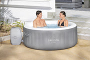 View Inflatable Hot Tub Spa (71" x 26") | Portable Hot Tub with 2 Covers (1 Energy-Efficient Thermal Cover and 1 Standard Cover) | Fits Up to 2-4 Persons | Black image 2
