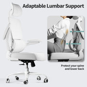 View Office Chair Ergonomic Desk Chair, 330 LBS Home Mesh Office Desk Chairs with Wheels, Comfortable Gaming Chair, High Back Office Chair for Long Hours, Office Chair for Study and Work (Grey) image 4