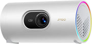 View 1080P intelligent portable projector, Google TV, 400 lumens, 8-watt Dolby Digital Sound, 3D activation function, HDR10 standard, mini projector with Wi-Fi and Bluetooth functions, suitable for home and outdoor use, equipped with optical filter. image 3