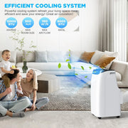 View Inverter 16000BTU Portable Air Conditioners with Remote, Free Stand Cooling Portable AC Unit for Room up to 800 sq.ft, with Dehumidifier & Fan, Dual Hose, Quiet Sleep Mode(45dB), Windows Kit image 4